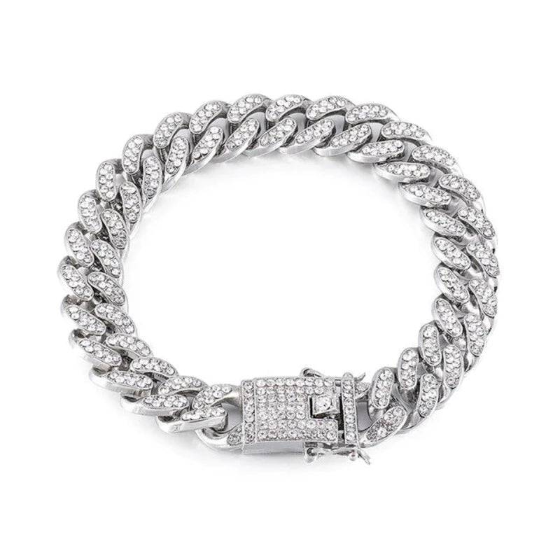 Aberta Bracciale Cubano da Uoo in Argento Sterling 925 Aberta Bracciale Cubano da Uoo in Argento Sterling 925