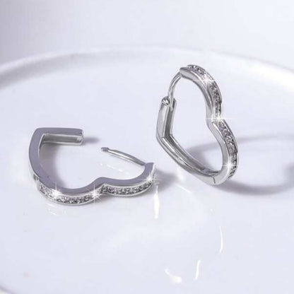 PUROLOVE™ - ORECCHINI CUORI BRILLANTI
