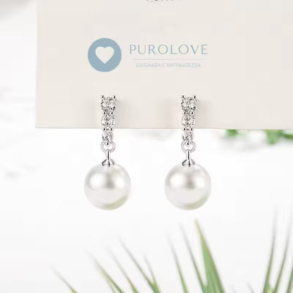 PUROLOVE™ - ORECCHINI PENDENTE PERLA LUMINOSA