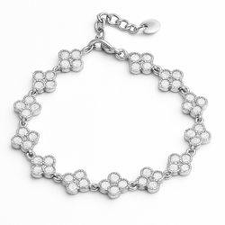 PUROLOVE™ - BRACCIALE FLOWER ARGENTO