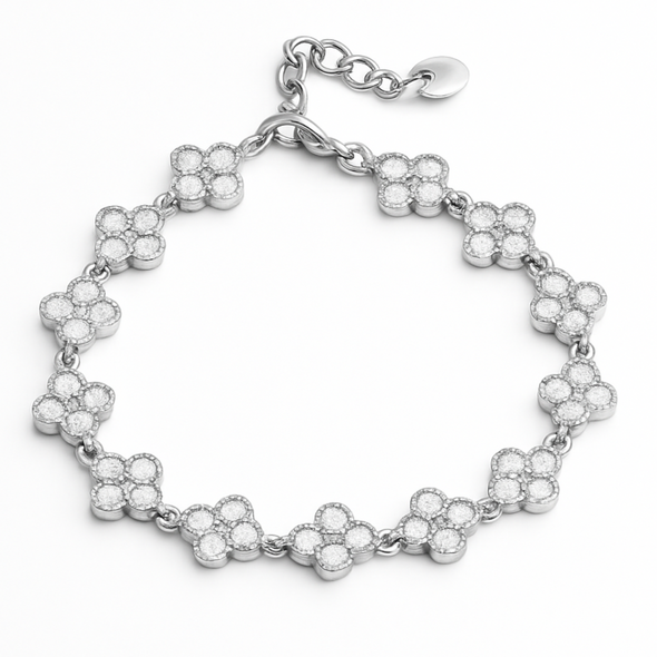 PUROLOVE™ - BRACCIALE FLOWER ARGENTO